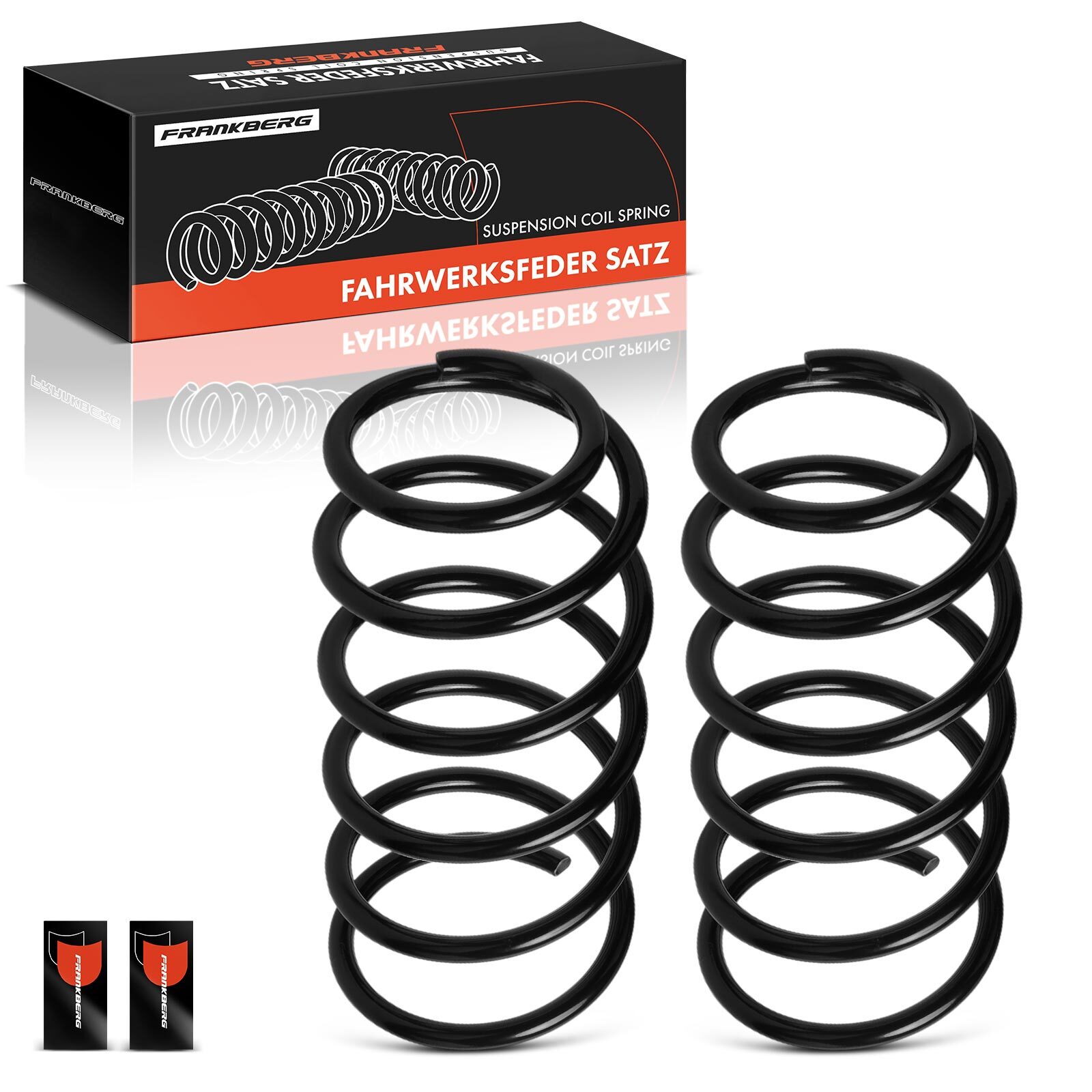 Frankberg 2x Coil Spring Set for Volvo 740 744 745 1984-1992 760 1981-1992 Front