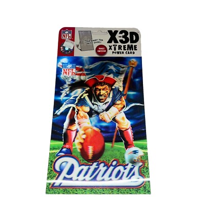 Nice NFL New England Patriots X- 3D Extreme Power Card. NIP
