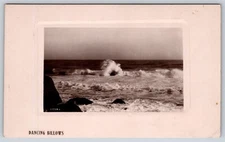 Vintage Postcard RPPC Dancing Billows Ocean Waves C12