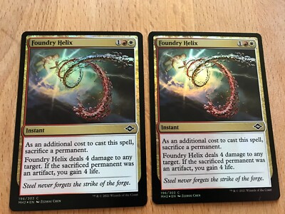 MTG Magic 2x FOIL Foundry Helix (Modern Horizons 2) M/NM Eng