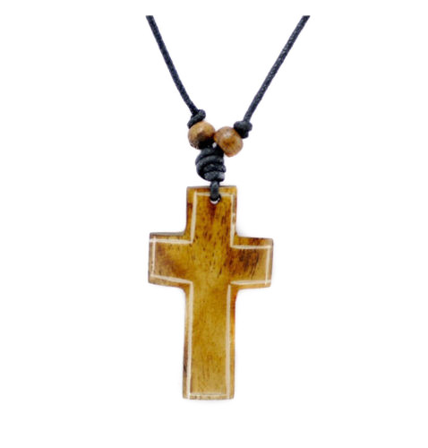 Collier pendentif croix du Christ Fait main artisanat fait main A63 - Picture 1 of 1