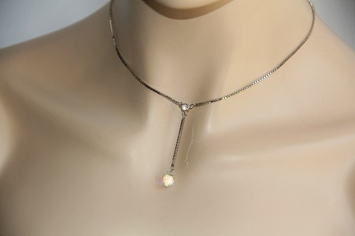 Swarovski Rhodium Plated Crystal Lariat 