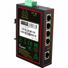 5 Port 10/100/1000Mbp Industrial Ethernet Switch Gigabit Network  DIN Rail Lan