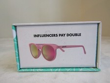 Goodr Sunglasses "Influencers Pay Double" Polarized New in Box  Carry Bag