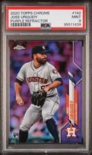 Jose Urquidy - 2020 Topps Chrome Purple Refractor RC  PSA 9  #83/299