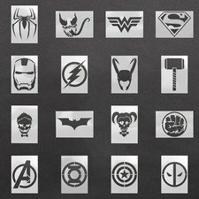 Super Hero Stencil Mylar Sheet Painting Wall Art Craft Airbrush 190 Micron