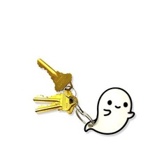 FRESHe Cute Kawaii Ghost Keychain - Perfect for Hanging your keys