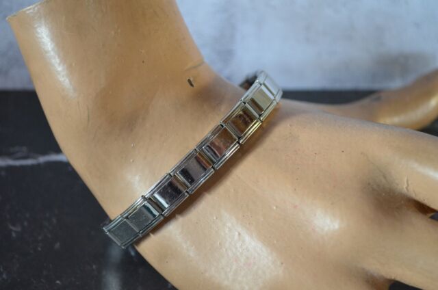 Unisex Edelstahl Stretch Armband silberfarbig