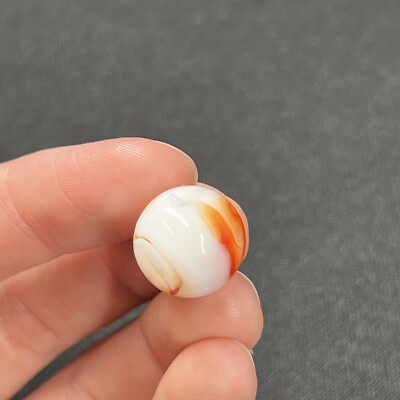 Vintage Alley Akro Agate Peltier Christen Swirl Glass Marble .58