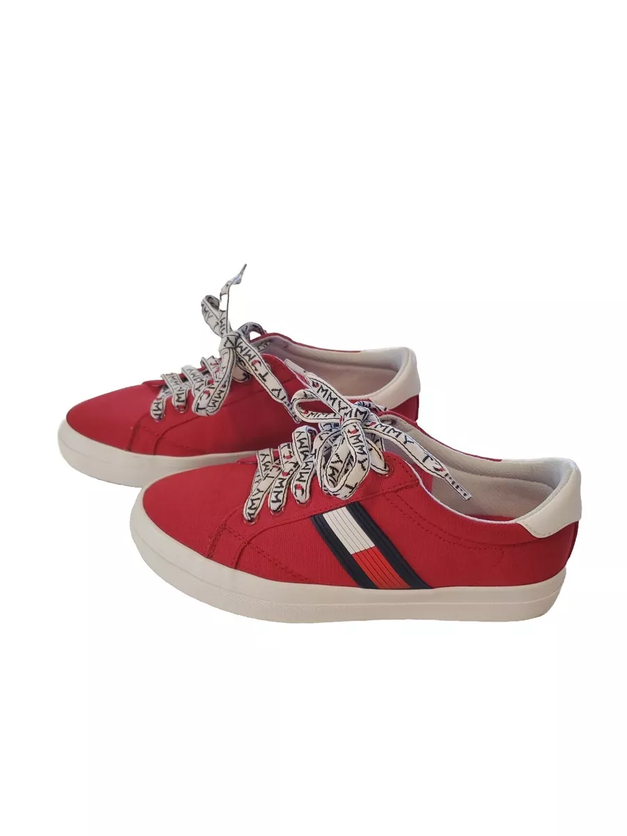 Tommy hilfiger red clearance sneakers