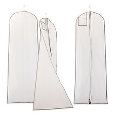 Extra Large Bridal Bag for Wedding Gowns 72"x24" with 32" Gusset Dress Storage