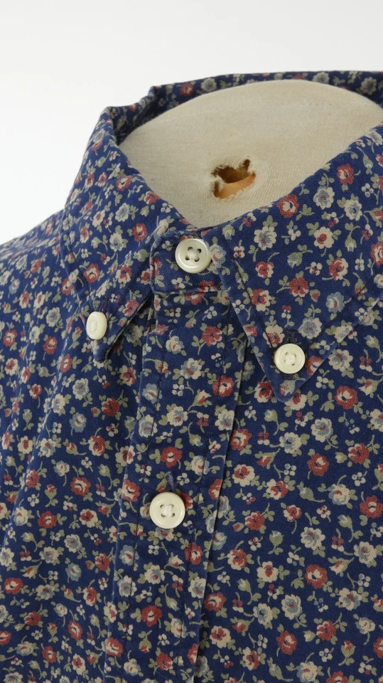 Ralph Lauren Denim Supply Shirt Mens Floral Cotton Short Sleeve Regular Fit XL