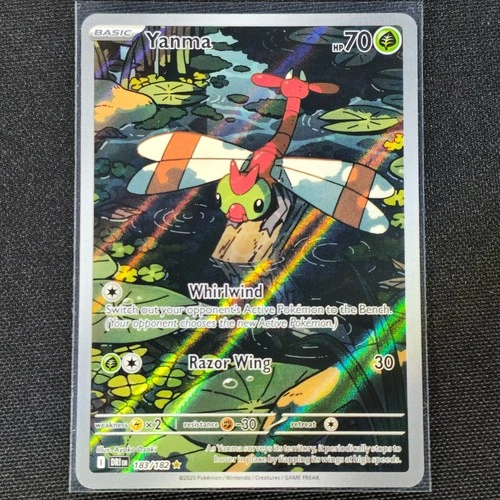 Yanma - 183/182 - Illustration Rare - Destined Rivals - Pokemon Card - NM/M