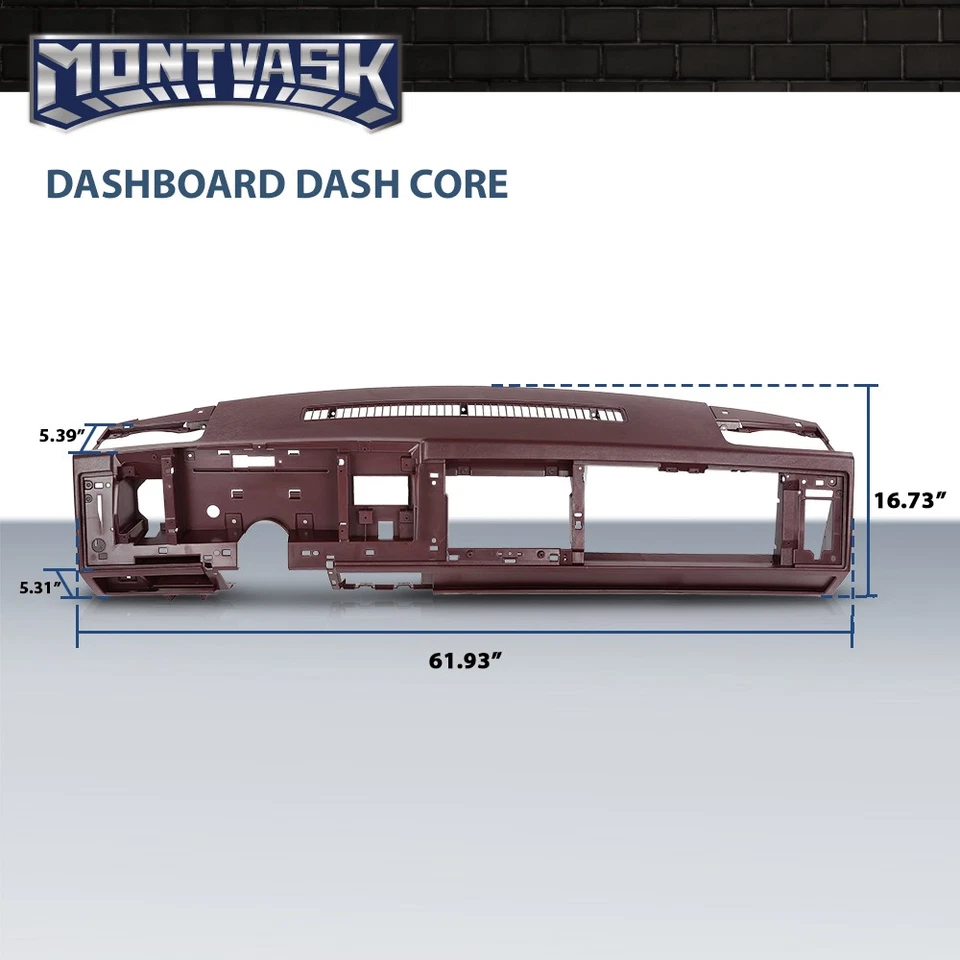 Dashboard Dash Core Fit For 1988-1994 Chevy GMC C/K Truck Suburban Blazer Foto 3 de 4