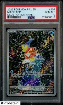 2023 Pokemon PAL EN #203 Magikarp Illustration Rare PSA 10 GEM MINT