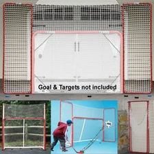 Hockey Backstop, Red/White ,10' x 6'