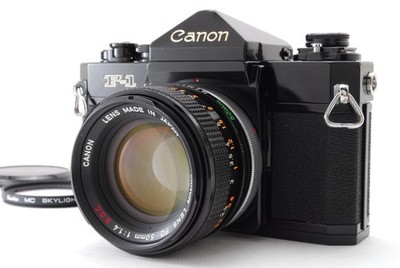 [NEAR MINT] Canon F-1 Late Film Camera FD 50mm F1.4 S.S.C. SSC Lens From JAPAN