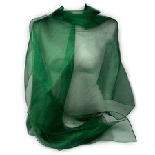 Stola verde donna elegante cerimonia coprispalle foulard scialle leggero chiffon