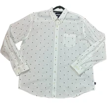 Crown & Ivy Men’s Pine Trees Classic Fit Long Sleeve Button Down Shirt Size XL