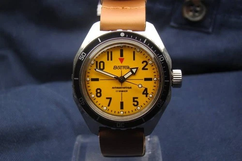 vostok amphibian sniper antimagnetic russian soviet diver military watch 1980s 5
