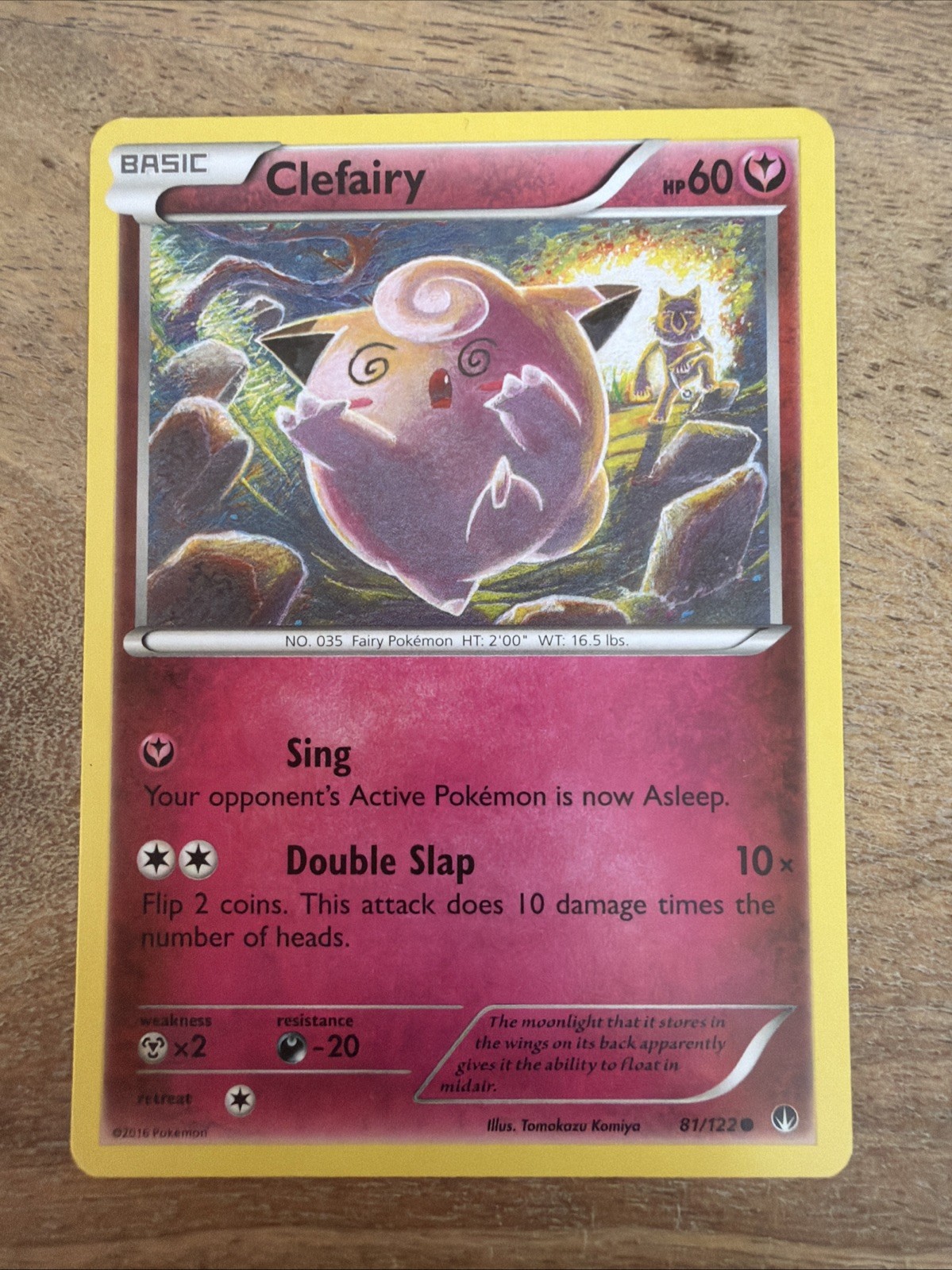 CLEFAIRY 81/122 COMMON BREAKPOINT POKEMON LP