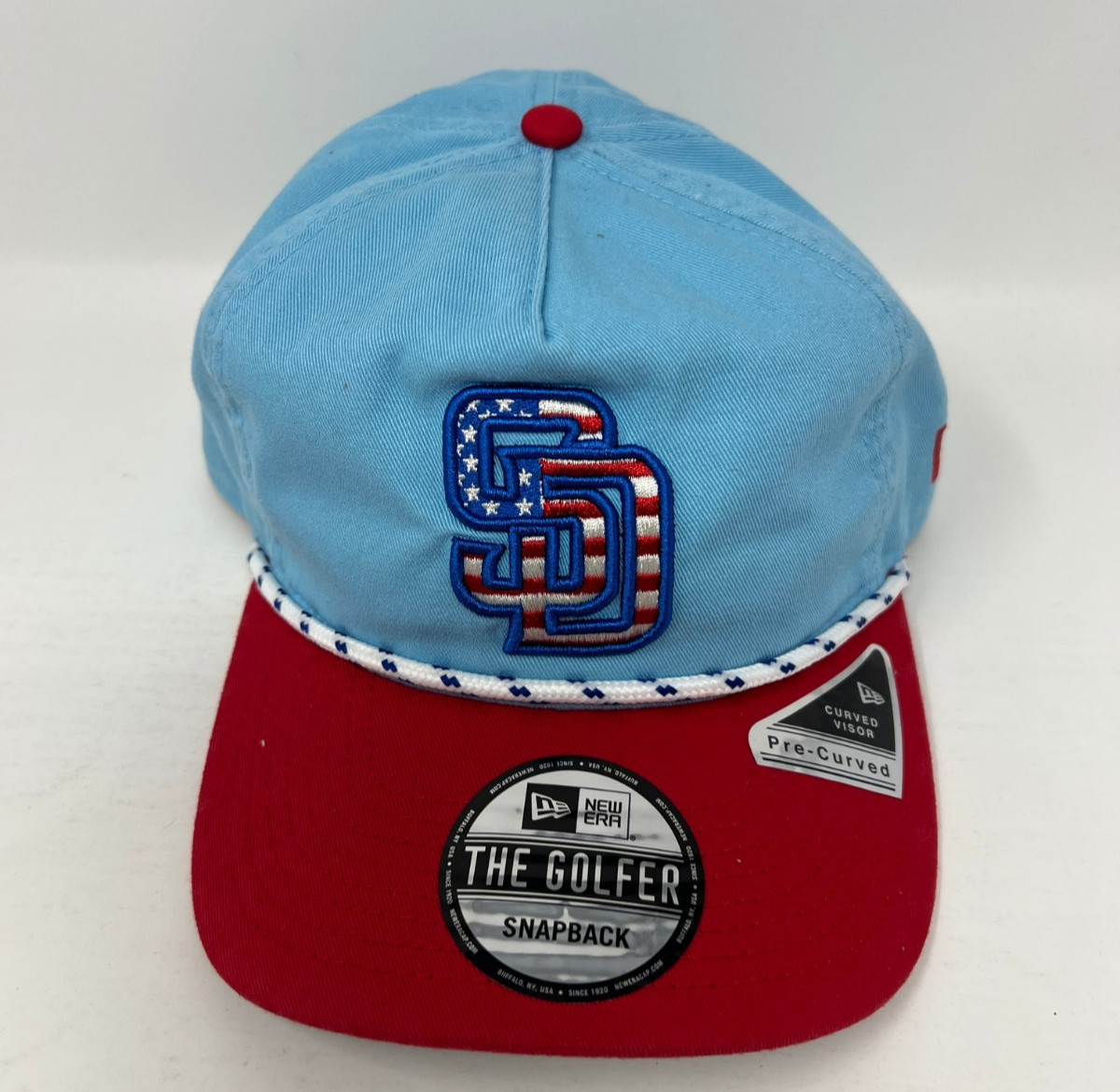 San Diego Padres New Era 4th of July MLB Blue Snapback The Golfer Hat