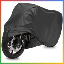 Motorcycle Cover Waterproof Outdoor Heavy-Duty Nylon Oxford Motorbike 2XL 96x41x