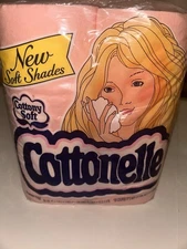 Vintage Cottonelle Pink  Toilet Paper, 4 Rolls, 300 Sheets Each