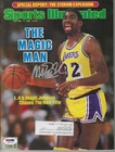 Signed MAGIC JOHNSON Los Angeles Lakers SI Sports Illustrated 5/13/1985 PSA