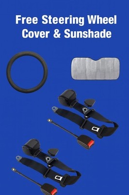 For All Ford 2 Front Seat Belts Strong Lock System Hassle Free Installation