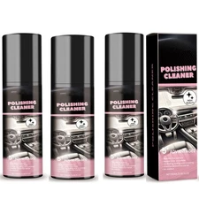 3PCS Polishing Cleaner Car Interior, Car Interior Detailer and Cleaner 100ml USA