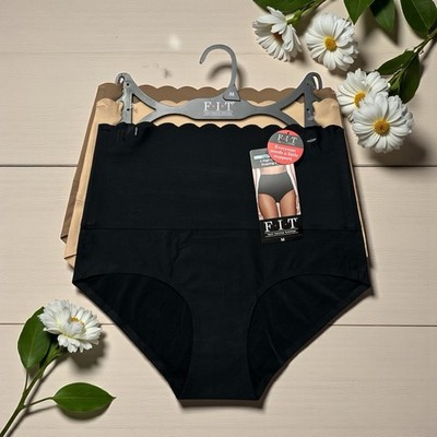 F.I.T. Figure Improving Technology Women s High-Waist Scallop Briefs~ALL SIZES