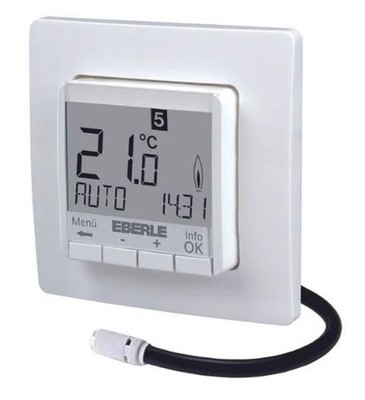 Eberle FIT 3 F / weiß UP-Uhrenthermostat f.Fußbodentemperierung 527812455100
