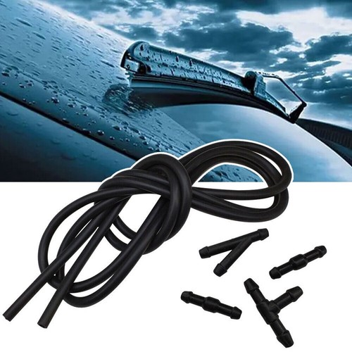 Useful Hose Kits Wiper Hose Connectors Rubber&Plastic T-Type Tube Pipe - Picture 4 of 12