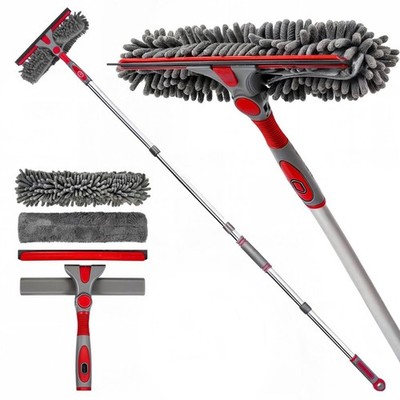 DSV Standard Squeegee Window Cleaner Tool 2-in-1 60 inches, Multicolor 