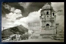RPPC POSTCARD BEAUTIFUL OLD CHURCH IN MEXICO MOUNTAIN #th6