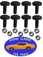 Ford 9" Axle Retaining T-Bolts Nuts Backing Plate Hardware 3/8"-24 x 1-3/16 #581