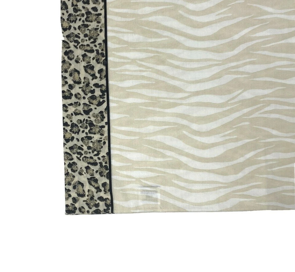 2 fundas de almohada de lujo vintage años 80 Fieldcrest animal print beige tostado percal Foto 3 de 4