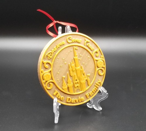 Personalized Family Name Main Street Disney Castle Inspired Christmas Ornament - Picture 9 of 10