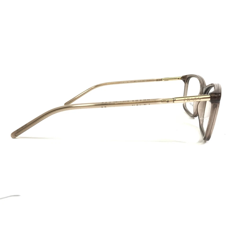 PRADA Eyeglasses Frames VPR 16W 05N-1O1 Clear Honey Gold Cat Eye 54-17-140 - Image 4 of 4