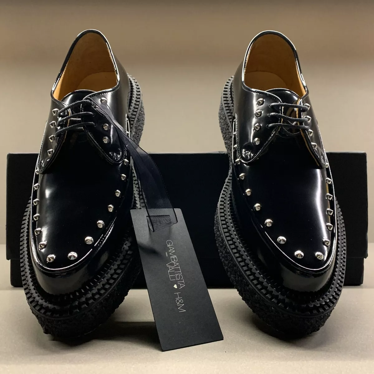 H&M Men's Black Derby Shoes