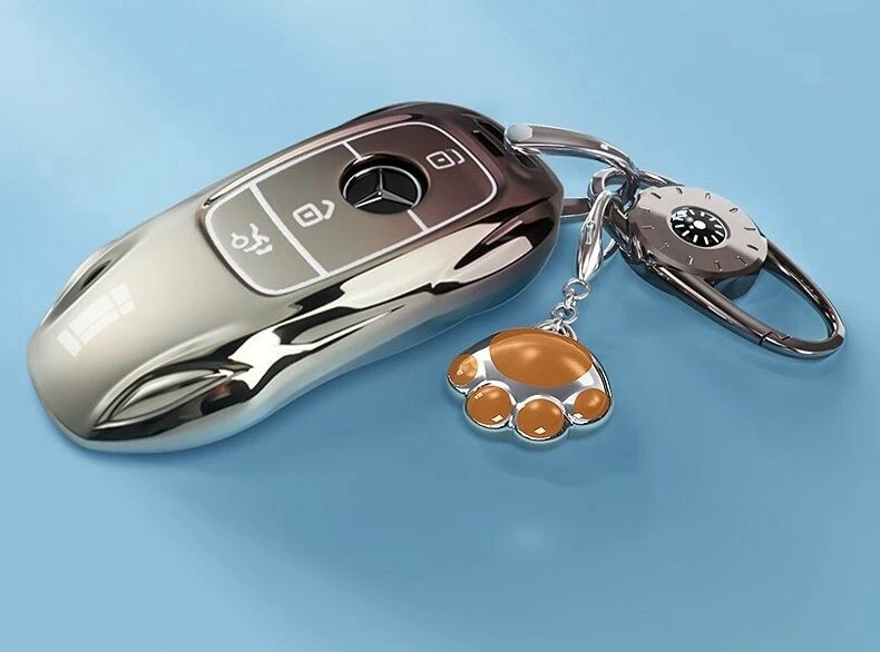Funda llave inteligente remota para Mercedes-Benz C S CLA CLS GLB GLC 2024 Foto 2 de 4