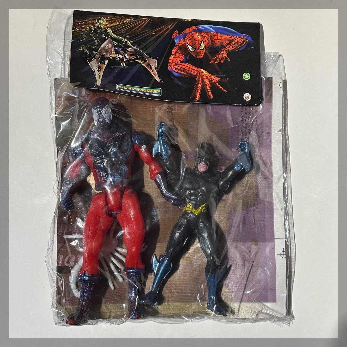 Spiderman Batman Action Figures MEXICAN BOOTLEG Marvel DC