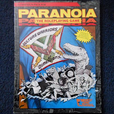 1990 Vulture Warriors of Dimension X Paranoia Modul West End Games RPG 12019