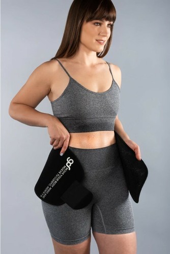 Frauen Taillentrainer Korsett Sauna Schweiß Gewichtsverlust Body Shaper Yoga schlanker Gürtel - Bild 8 von 9