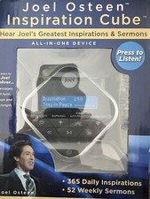 TWO Joel Osteen Inspiration Audio Cube With Sermons & Affirmations Sealed