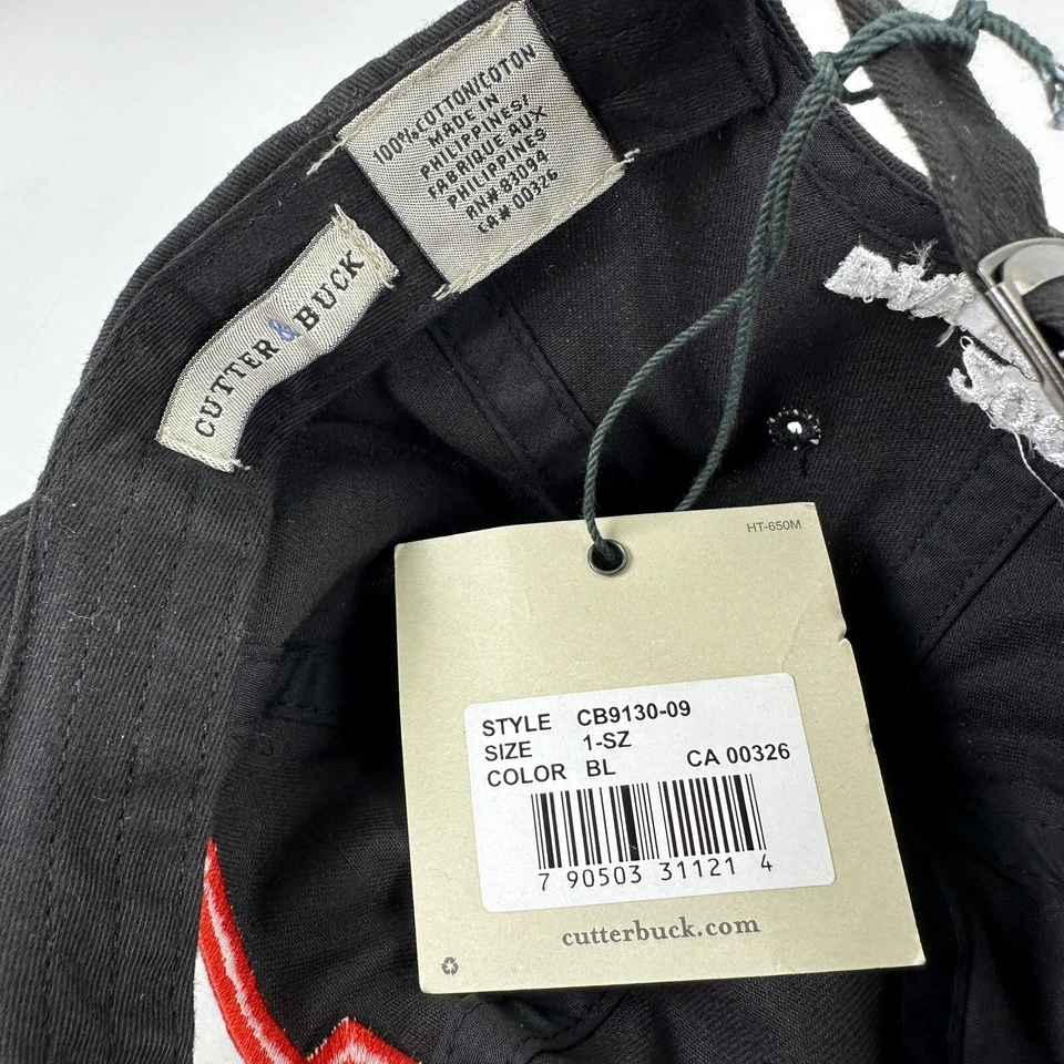 复古雪佛兰帽子黑色红色 2004 Daytona 500 刀具和扣带 NOS — 第 3/4 张图片