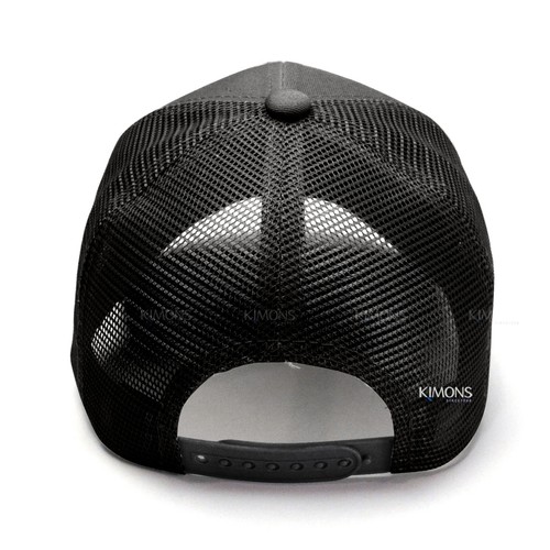 MR Plain Trucker Hat Mesh Snapback Baseball Cap Solid Visor Blank Cotton Army - Picture 10 of 23