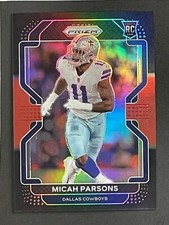 MICAH PARSONS 2021 Chronicles PRIZM BLACK RED RC 79/99 Panini Cowboys PB-19