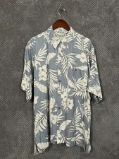 Paradise Collection Men's Shirt Silk Hawaiian Casual Vacation Beach L 498